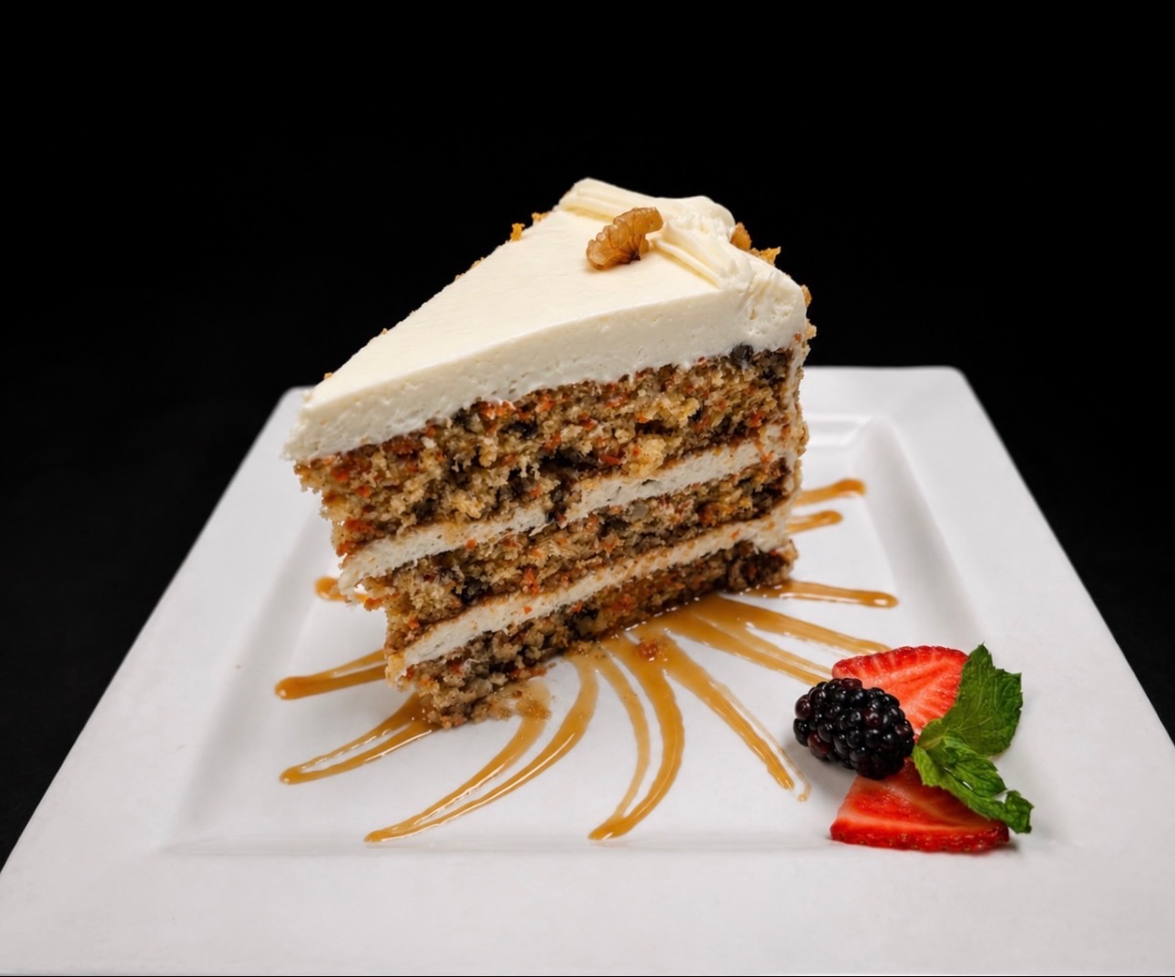 Carrot Cake served at Oak and Iron