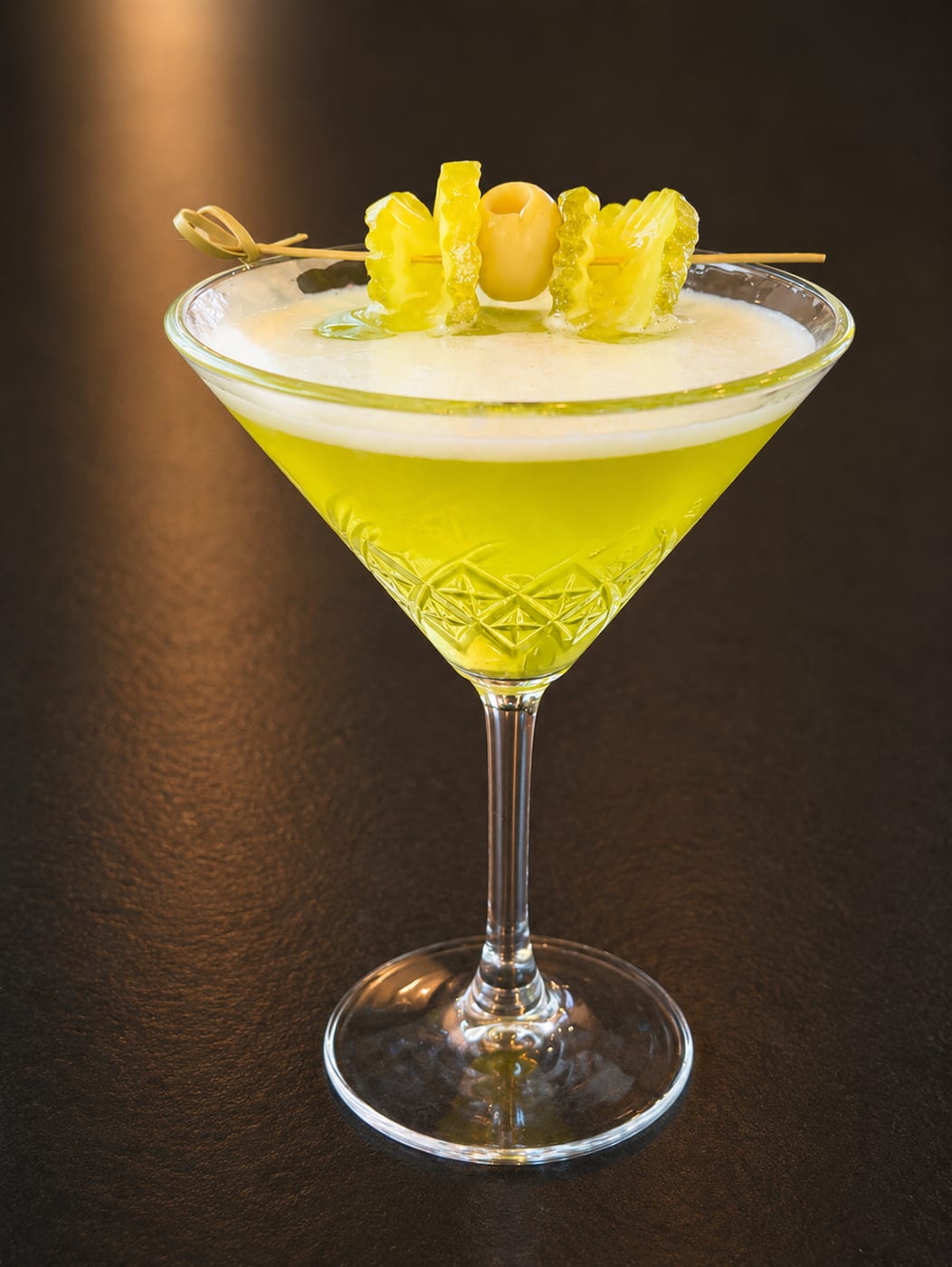 Pickletini served at Oak and Iron